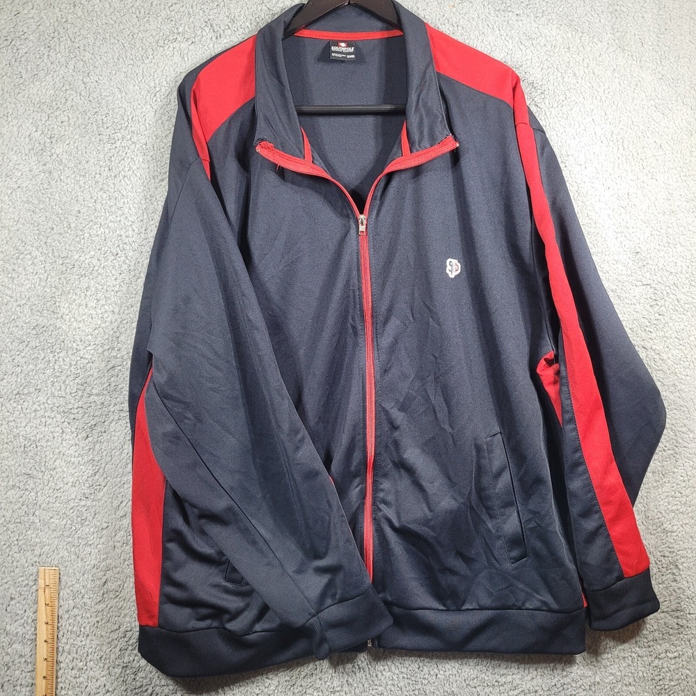 Southpole Men's Track Active Jacket Black/Red Full Zip Size 5XB‎ Y2K VTG
